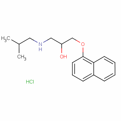 盐酸普萘洛尔结构式_3506-09-0结构式