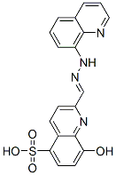 8-氧代-2-[(2-喹啉-8-基肼基)亚甲基]喹啉-5-磺酸结构式_350691-55-3结构式