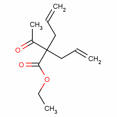 2-乙酰基-2-丙-2-烯基戊-4-烯酸乙酯结构式_3508-77-8结构式