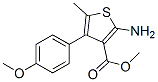 2-氨基-4-(4-甲氧基苯基)-5-甲基噻吩-3-羧酸甲酯结构式_350989-87-6结构式
