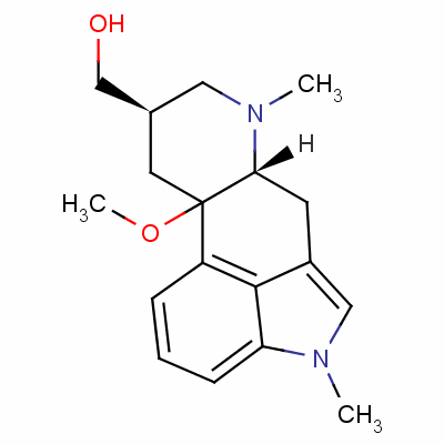 10-Methoxy-1,6-dimethylergoline-8beta-methanol Structure,35155-28-3Structure