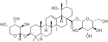 3-O-alpha-l-arabinopyranosylpomolic acid beta-d-glucopyranosyl ester standard Structure,35286-58-9Structure