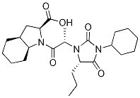 (2S,3aS,7aS)-1-[(2S)-2-(3-环己基-2,4-二氧代-5-丙基-1-咪唑啉yl)-1-氧代丙基]八氢-1H-吲哚-2-羧酸结构式_353777-66-9结构式