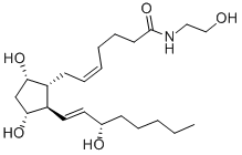 (5Z,9alpha,11alpha,13E,15S)-9,11,15-三羟基-N-(2-羟基乙基)前列腺-5,13-二烯-1-酰胺结构式_353787-70-9结构式