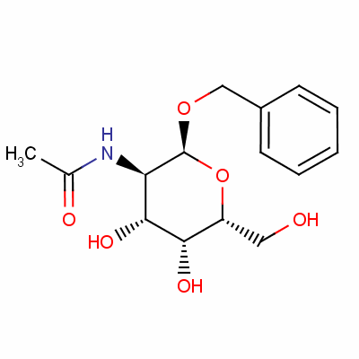 苄基-2-乙酰胺基-2-脱氧-α-D-吡喃半乳糖苷结构式_3554-93-6结构式