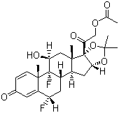 醋酸氟轻松结构式_356-12-7结构式