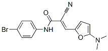 N-(4-溴苯基)-2-氰基-3-[5-(二甲基氨基)-2-呋喃]-2-丙酰胺结构式_358302-04-2结构式