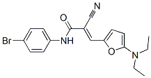 N-(4-溴苯基)-2-氰基-3-[5-(二乙基氨基)-2-呋喃]-2-丙酰胺结构式_358302-05-3结构式