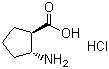 (1S,2S)-(-)-2-氨基-1-环戊烷羧酸盐酸盐结构式_359849-58-4结构式