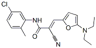 n-(5-氯-2-甲基苯基)-2-氰基-3-[5-(二乙基氨基)-2-呋喃]-2-丙酰胺结构式_36-64-6结构式