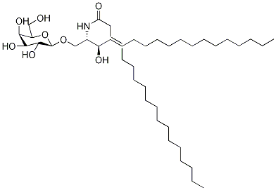 N-[(4E)-1-(己糖吡喃糖苷氧基)-3-羟基-4-十八碳烯-2-基]十八烷酰胺结构式_36271-49-5结构式