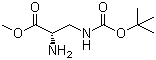 D-3-N-Boc-2,3-二氨基丙酸甲酯结构式_363191-25-7结构式