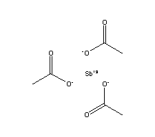 乙酸锑结构式_3643-76-3结构式