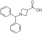 1-二苯甲基氮杂环丁烷-3-甲酸结构式_36476-87-6结构式