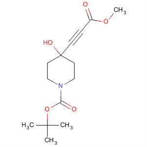 4-羟基-4-(3-甲氧基-3-氧代-1-丙炔基)哌啶-1-羧酸叔丁酯结构式_365997-16-6结构式
