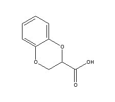 1,4-苯并二噁烷-2-羧酸结构式_3663-80-7结构式