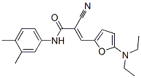 2-氰基-3-[5-(二乙基氨基)-2-呋喃]-n-(3,4-二甲基苯基)-2-丙酰胺结构式_366816-37-7结构式