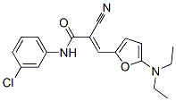 n-(3-氯苯基)-2-氰基-3-[5-(二乙基氨基)-2-呋喃]-2-丙酰胺结构式_366818-65-7结构式