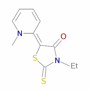 3-Ethyl-5-(1-methyl-2(1h)-pyridinylidene)-2-thioxo-1,3-thiazolidin-4-one Structure,36772-64-2Structure