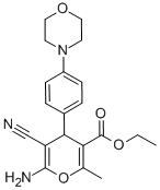 6-氨基-5-氰基-2-甲基-4-(4-吗啉苯基)-4H-吡喃-3-羧酸乙酯结构式_368870-01-3结构式