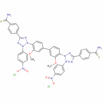 硫代氨基甲酰硝基蓝氯化四唑结构式_36889-43-7结构式