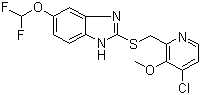 5-(二氟甲氧基)-2-{[(4-氯-3-甲氧基-2-吡啶基)甲基]硫}-1H-苯并咪唑结构式_368890-20-4结构式
