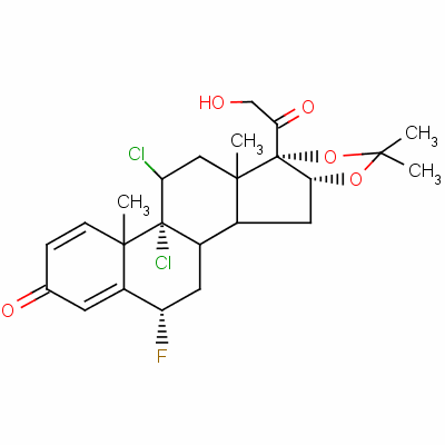 氟氯奈德结构式_3693-39-8结构式