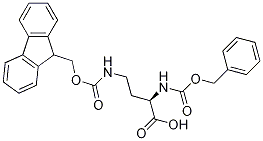 (R)-4-((((9h-芴-9-基)甲氧基)羰基)氨基)-2-(((苄氧基)甲基)氨基)丁酸结构式_369611-58-5结构式