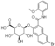 as-bi β-D-葡萄糖醛酸萘酚结构式_37-87-6结构式