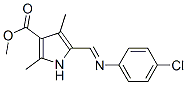 (9Ci)-5-[[(4-氯苯基)亚氨基]甲基]-2,4-二甲基-1H-吡咯-3-羧酸甲酯结构式_370076-07-6结构式