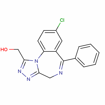 α-羟基阿普唑仑结构式_37115-43-8结构式