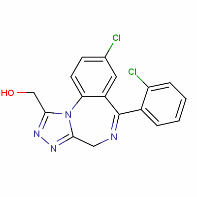 α-羟基三唑仑结构式_37115-45-0结构式