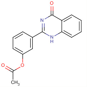 3-(4-氧代-3,4-二氢喹唑啉-2-基)苯基 乙酸酯结构式_371947-93-2结构式