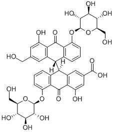 番泻苷D结构式_37271-17-3结构式