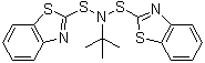 N-叔丁基-双(2-苯并噻唑)次磺酰亚胺结构式_3741-80-8结构式