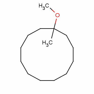 1-甲基环十二基甲醚结构式_37514-30-0结构式