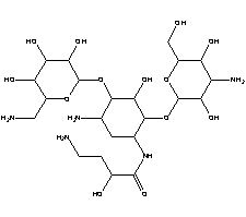 丁胺卡那霉素结构式_37517-28-5结构式