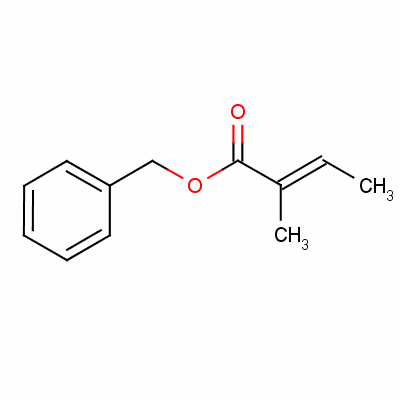 (E)-2-甲基-2-丁烯酸苯甲酯结构式_37526-88-8结构式