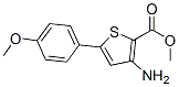 3-氨基-5-(4-甲氧基苯基)噻吩-2-羧酸甲酯结构式_37572-23-9结构式