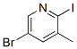 2-碘-3-甲基-5-溴吡啶结构式_376587-52-9结构式