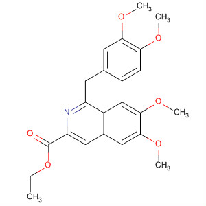 1-(3,4-二甲氧基苄基)-3-乙氧基羰基-6,7-二甲氧基异喹啉结构式_377733-24-9结构式