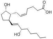(5Z,9alpha,13E,15S)-9,15-二羟基前列腺-5,13-二烯-1-酸结构式_37786-06-4结构式