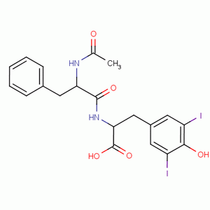 N-乙酰基-L-苯丙氨酰基-3,5-二碘-L-酪氨酸结构式_3786-08-1结构式