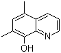 5,7-二甲基-8-羟基喹啉结构式_37873-29-3结构式