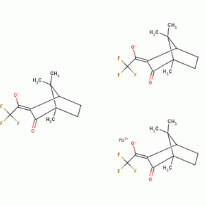 D-3-三氟乙酰樟脑酸镱结构式_38054-03-4结构式