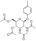 4-碘苯基 2-乙酰氨基-3,4,6-三-o-乙酰基-2-脱氧-b-d-吡喃葡萄糖苷结构式_38229-75-3结构式