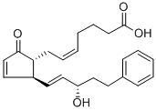 (5Z)-7-{(1R,2S)-2-[(3S)-3-羟基-5-苯基-1-戊烯-1-基]-5-氧代-3-环戊烯-1-基}-5-庚烯酸结构式_38315-51-4结构式