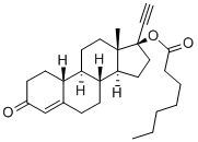 炔诺酮庚酸酯结构式_3836-23-5结构式