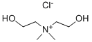 二(2-羟基乙基)二甲基氯化铵结构式_38402-02-7结构式