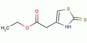 2,3-二氢-2-硫氧代-4-噻唑乙酸乙酯结构式_38449-49-9结构式